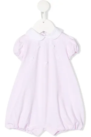 SIOLA Bow-detail short-sleeved romper