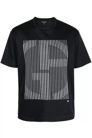 Armani Men Short Sleeve - Logo-print short-sleeved T-shirt
