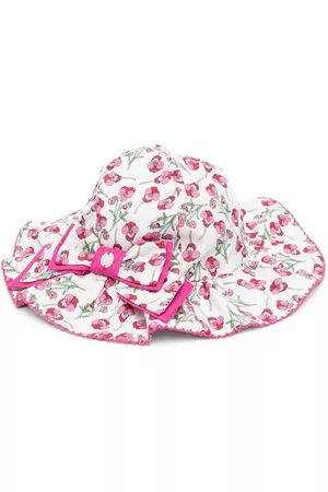 PATACHOU Girls Hats - Wide ribbon-detail sun hat