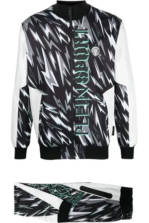 Philipp Plein Lightning bolt-print track suit