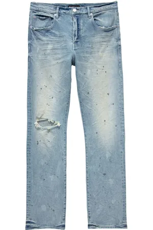 Purple Brand Distressed straight-leg jeans