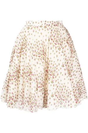 Giambattista Valli Floral-print flared skirt