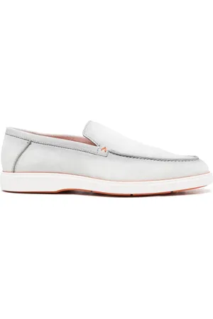 santoni Slip-on suede loafers
