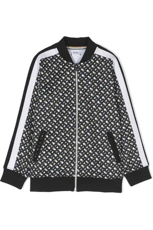 HUGO BOSS Monogram-print bomber jacket