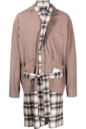 Maison Mihara Yasuhiro Layered-detail shirt coat