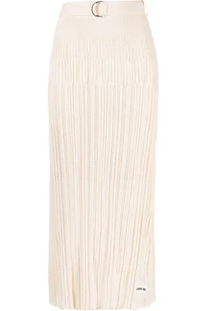 Musium Div. Drop-stitch knit midi skirt