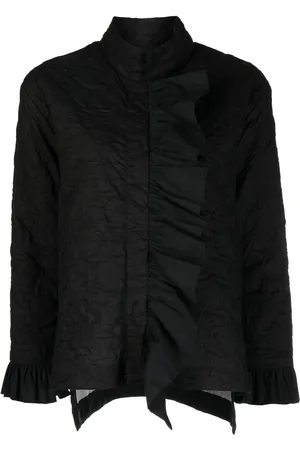 Bambah Floral-jacquard ruffled jacket