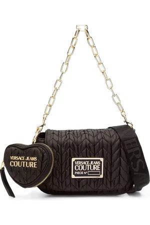 VERSACE Faux-leather matelass?? shoulder bag
