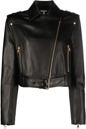 Balmain Leather biker jacker