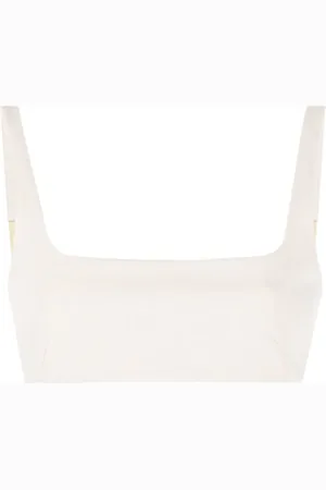 Patrizia Pepe Square-neck crop top