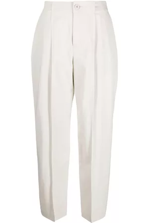 Issey Miyake High-waisted wide-leg trousers
