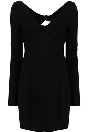 BLUMARINE Knotted open-back minidress