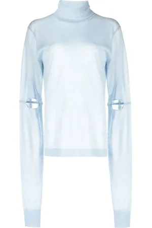 Helmut Lang Cut-out detail cashmere jumper