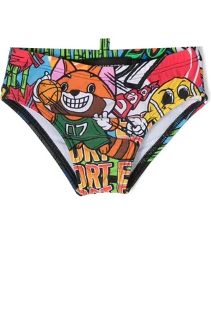 Dsquared2 Graphic-print swim trunks