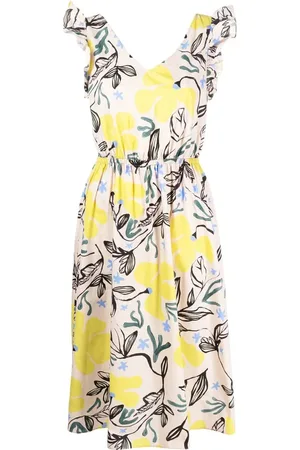 Paul Smith Floral-print cotton midi dress