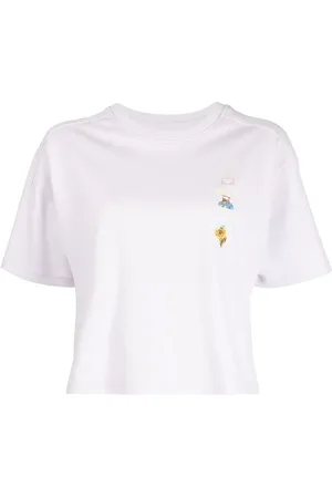 Musium Div. Cut-out-detail cropped T-shirt