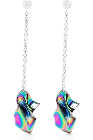 Sterling King Gelsey fold drop earrings