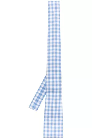 Comme des Garçons Vichy-pattern cotton tie