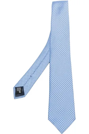 Emporio Armani Micro-dot print silk tie