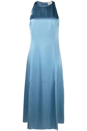 Loulou Studio Satin-finish silk midi dress