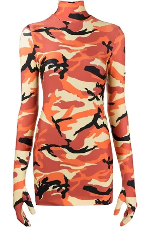 Vetements Camouflage-print minidress