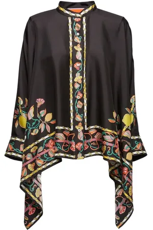 La DoubleJ Plac??e-print foulard shirt