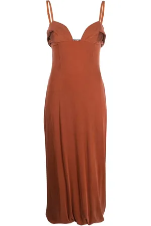 Jacquemus Praia bustier-neck midi dress