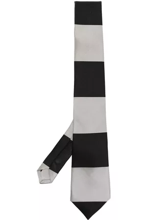 Comme des Garçons Horizontal stripe-pattern silk tie