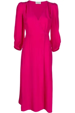 P.A.R.O.S.H. Wraparound silk midi dress