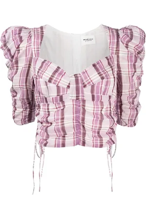 Marant Etoile Checked printed top