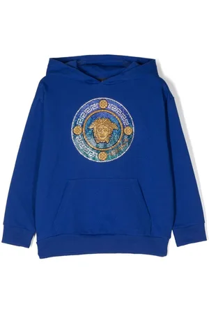 VERSACE Rhinestone-embellished Medusa hoodie