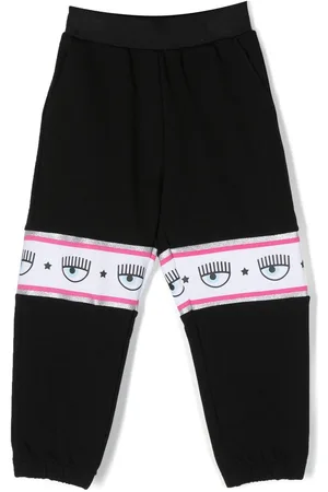 Chiara Ferragni Logo-print cotton trousers