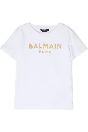 Balmain Logo-embroidered cotton T-shirt