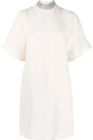Fabiana Filippi Bead-embellished shift dress