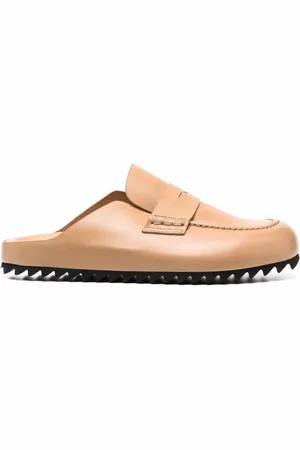 Officine creative Round-toe leather mules