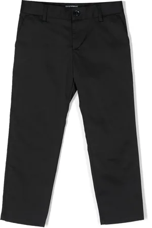 Emporio Armani Straight-leg cotton trousers