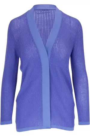 Agnona Women Cardigans - Ribbed-knit V-neck cardigan