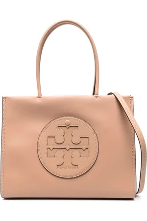 Tory Burch Camel synthetic leather Ella Bio small shopping bag