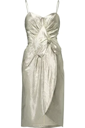 Maison Margiela Bow-detail lurex midi dress