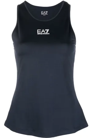EA7 Logo-print tank top