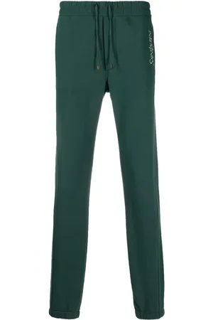 Saint Laurent Logo-embroidered drawstring track pants