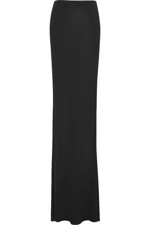 Saint Laurent Asymmetric-hem maxi skirt