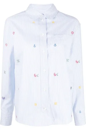 Kenzo Pixel-print striped shirt