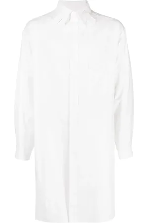 YOHJI YAMAMOTO Tab-collar long shirt