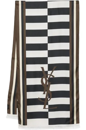 Saint Laurent Logo-print silk scarf