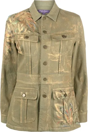 Ralph Lauren Metallic paint-splatter military jacket