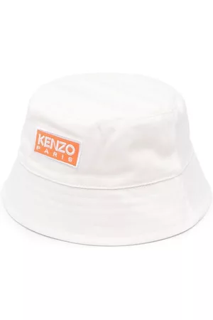 Kenzo Logo-patch cotton bucket hat