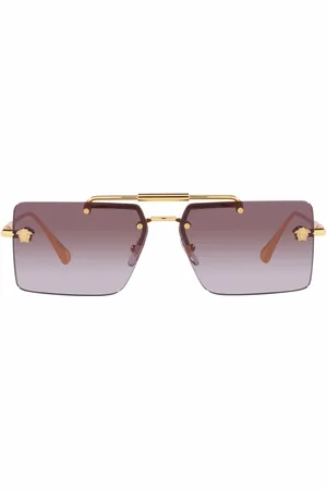 VERSACE Logo-plaque sunglasses