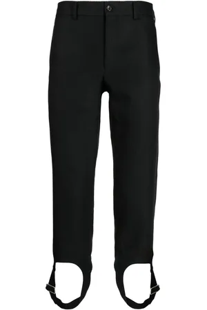 Comme des Garçons Buckle-detail cropped trousers