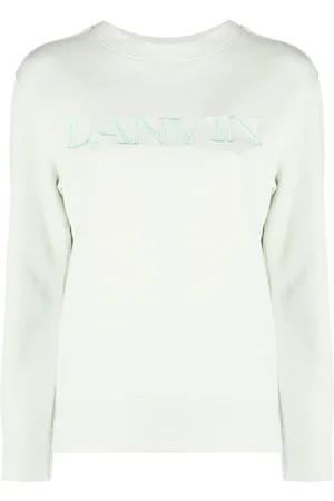 Lanvin Embroidered-logo cotton sweatshirt